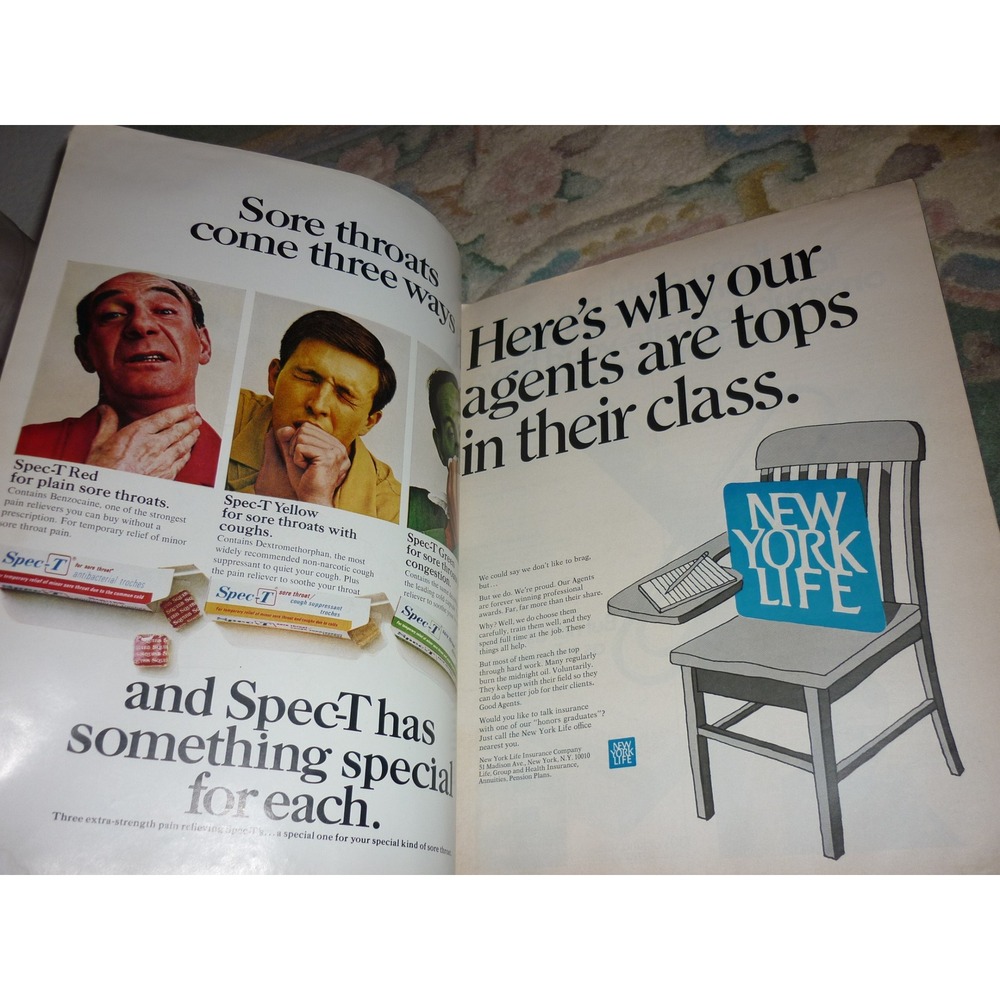 Vintage LIFE Magazine Lot 1968 1969 Faye Dunaway Richard Nixon Nixon Berlin Ads - Picture 5 of 7
